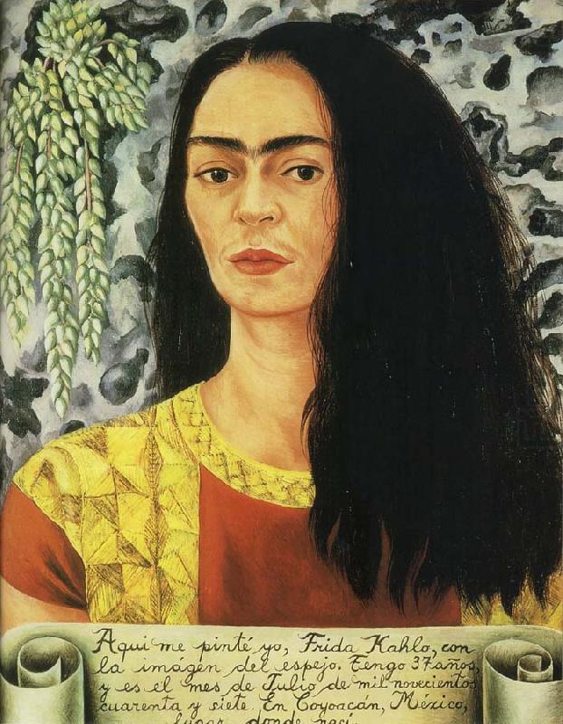 The self-Portrait of Emanation, Frida Kahlo